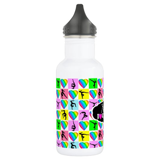 SCHATTIGE EN KLEURRIJK GYMNAST MEISJE ONTWERP WATERFLES  (Links)