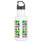 SCHATTIGE EN KLEURRIJK GYMNAST MEISJE ONTWERP WATERFLES  (Achterkant)