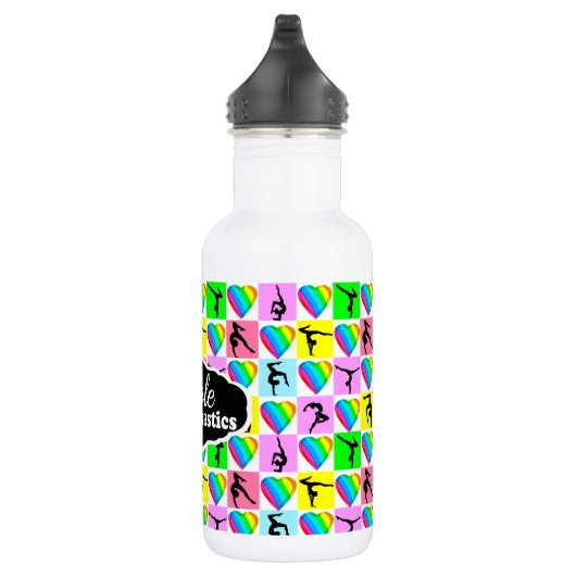 SCHATTIGE EN KLEURRIJK GYMNAST MEISJE ONTWERP WATERFLES  (Rechts)