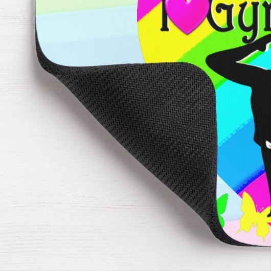 SCHATTIGE EN KLEURRIJK IK HOU VAN GYMNASTIEK MUISMAT (Hoek)