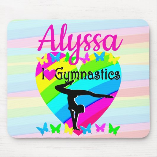 SCHATTIGE EN KLEURRIJK IK HOU VAN GYMNASTIEK MUISMAT (Voorkant)
