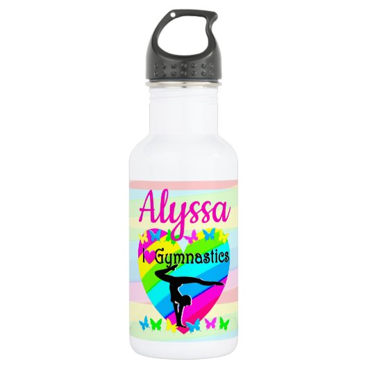 SCHATTIGE EN KLEURRIJK IK HOU VAN GYMNASTIEK WATERFLES  (Voorkant)