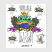 Schattige en Kleurrijk Je bent Toadally Geweldige Sticker (Vel)
