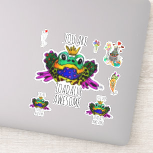 Schattige en Kleurrijk Je bent Toadally Geweldige Sticker