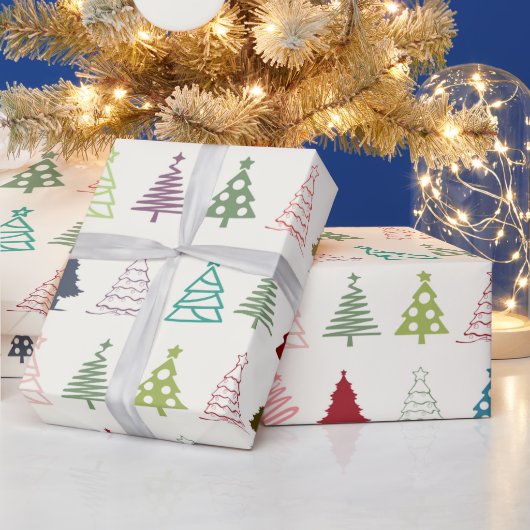 Schattige en Kleurrijk Kerst Vibe Wrapping Papier (Feestdagen)