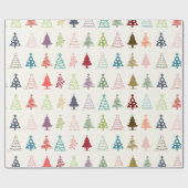 Schattige en Kleurrijk Kerst Vibe Wrapping Papier (Vlak)