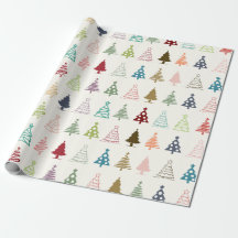 Schattige en Kleurrijk Kerst Vibe Wrapping Papier