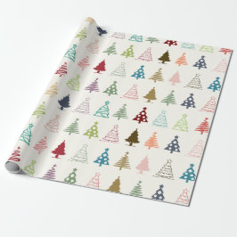 Schattige en Kleurrijk Kerst Vibe Wrapping Papier