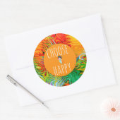 Schattige en Kleurrijk Kies Happy Sticker (Envelop)