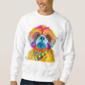 Schattige en kleurrijk Shih Tzu Sweatshirt (Voorkant)