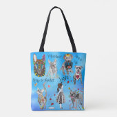 Schattige en kleurrijk Tas voor adoptie van honden (Achterkant)