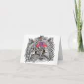 Schattige en kleurrijk Yorkshire Terrier Wenskaart Kaart (Voorkant)