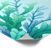 Schattige en Kleurrijk Zeemeermin Poster (Hoek)