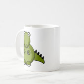 Schattige en kleurrijke dinosaurus koffiemok (Voorkant links)