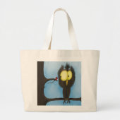 Schattige en kleurrijke oliet Oliver Grote Tote Bag (Voorkant)