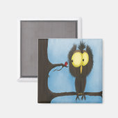 Schattige en kleurrijke oliet Oliver Magneet (Voorkant / Achterkant)