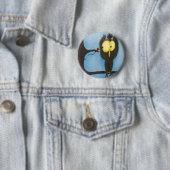 Schattige en kleurrijke oliet Oliver Ronde Button 5,7 Cm (In situ)