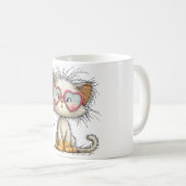 Schattige en knuffelbare kitty op koffiemok (Voorkant rechts)