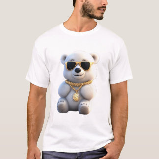 Schattige en koel pluizig polair Beer T-shirt
