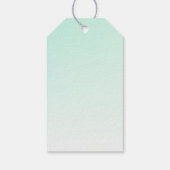 Schattige en Leuk Blauw-Groen Kwallen Partij Dank Cadeaulabel (Achterkant)