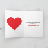 Schattige en leuk Je bent mijn boo-tiful Valentijn Feestdagen Kaart (Binnen)