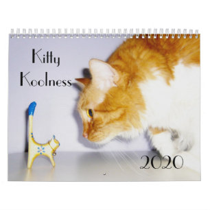 Schattige en Leuk "Kat Koolness" 2024 Kattenkalend Kalender