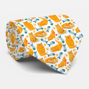 Schattige en leuk kattenpatroon stropdas