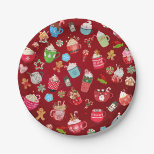 Schattige en leuk "kerstdrankjes" papieren bordje