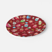 Schattige en leuk "kerstdrankjes" papieren bordje (Gekanteld)