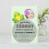 Schattige en Leuk Modern Abstract Kinder Kikker Ve Kaart (Staand voorkant)