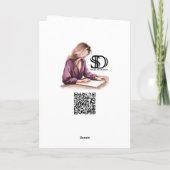 Schattige en leuk Onze liefde is een niet-BOO-leef Feestdagen Kaart (Achterkant)