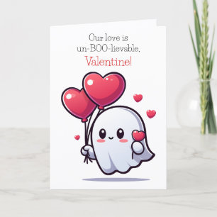Schattige en leuk Onze liefde is een niet-BOO-leef Feestdagen Kaart