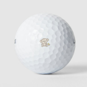 Schattige en lief aapje golfballen