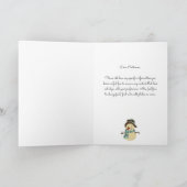 Schattige en lieve partner naam Prettig kerstfeest Feestdagen Kaart (Binnen)