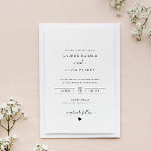 Schattige en minimalistische liefdeshart bruiloft