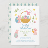 Schattige en modern Paaszondag Kaart (Voorkant / Achterkant)