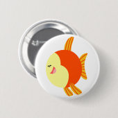 Schattige en Plump Cartoon Vis Button Badge (Voorkant /achterkant)