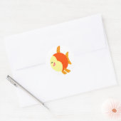 Schattige en Plump Cartoon Vis Sticker (Envelop)