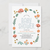 Schattige en rustiek Forest Woodland Boys Baby sho Kaart (Voorkant)