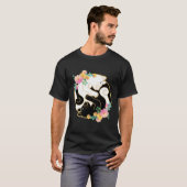 Schattige en Schattig Chinees Yin en Yang Cats Fun T-shirt (Voorkant volledig)