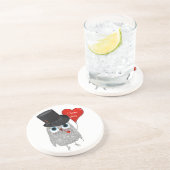 Schattige en Schattig Uil Onderzetter (Zijkant)