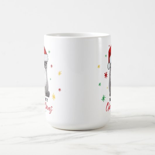 Schattige en Schattigee Santa Kitten Meowy Christm Koffiemok (Center)