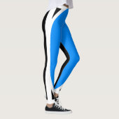 Schattige en sexy blauw wit en zwart leggings (Rechts)