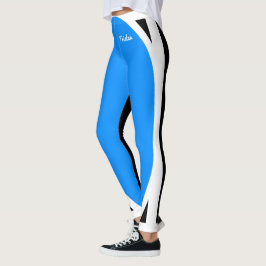 Schattige en sexy blauw wit en zwart leggings