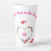 Schattige en Simpele Moederdag Latte Mok (Voorkant)