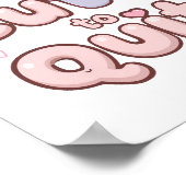 Schattige en speelse aanmoediging poster (Hoek)