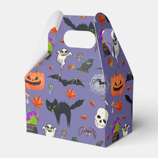 Schattige en spookachtig Halloween Bedankdoosjes (Achterkant)