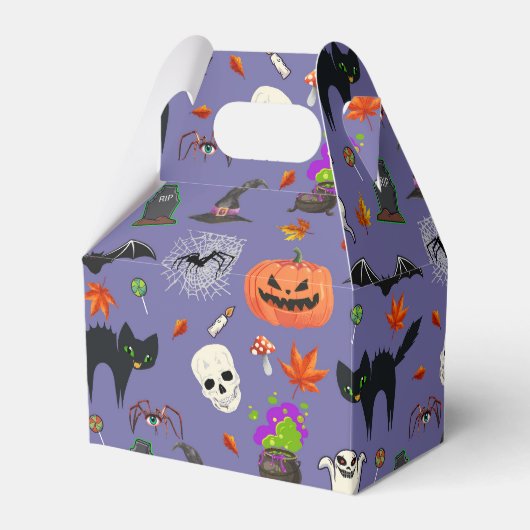 Schattige en spookachtig Halloween Bedankdoosjes (Voorkant Zijde)