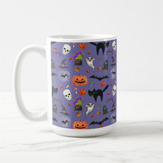Schattige en spookachtig Halloween Koffiemok (Links)