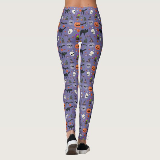 Schattige en spookachtig Halloween Leggings (Achterkant)